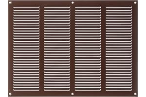 LIRAST 400x300mm Griglie D'Aerazione/Ventilazione in Metallo - Marrone Griglia D'aria con Rete Anti Insetti