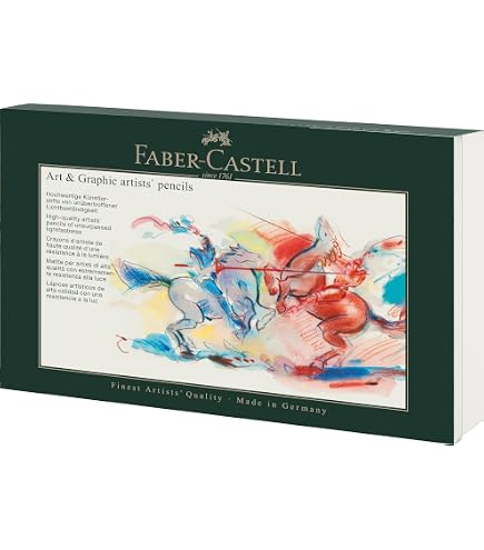 CONFEZIONE IN CARTONE RIGIDO 20 MATITE COLORATE POLYCHROMOS E 4 MATITE Castell 9000 Faber Castell.1.1.125.gp.10567