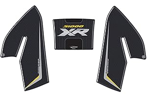 labelbike - Kit Autocollants 3D Résine pour Protections et Décorations de Réservoir Moto Compatible avec BMW S1000XR Triple Noir