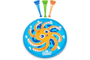 Original Bunch O Balloons Octopus Splash Pad with 100+ Rapid-Filling Self Sealing Water Balloons by ZURU