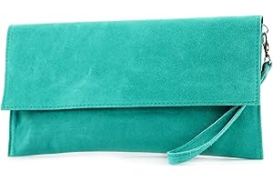 modamoda de- ital. Borsa in pelle Clutch Underarm Bag Borsa da sera in pelle metallizzata M106-151