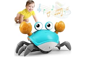 GOLMUD Krabbe Baby Spielzeug ab 1 2 Jahr Junge Mädchen,Spielzeug ab 6 12 Monate Mädchen Junge Krabbelnde Krabbe Geschenke Für Kinder Spiele ab 1-3 Jahren Lernspielzeug für Kinder Tummy Time Toys