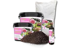 Rodopi Bio-Rosendünger Granulat – 3 Monate Langzeitwirkung – 100% pflanzlich & tierfrei – Organischer NPK-Dünger 7-3-8 mit Eisen – Für gesunde & blühfreudige Rosen 20kg
