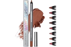 Wonderskin Lápiz Delineador de Labios – 360 Contour Lipliner, lápiz de larga duración, afilable, resistente al agua y a prueba de transferencia (Nutmeg)