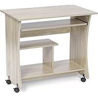 ts-ideen Computertisch Schreibtisch Arbeitstisch Büro PC-Tisch Computer Tisch Eiche