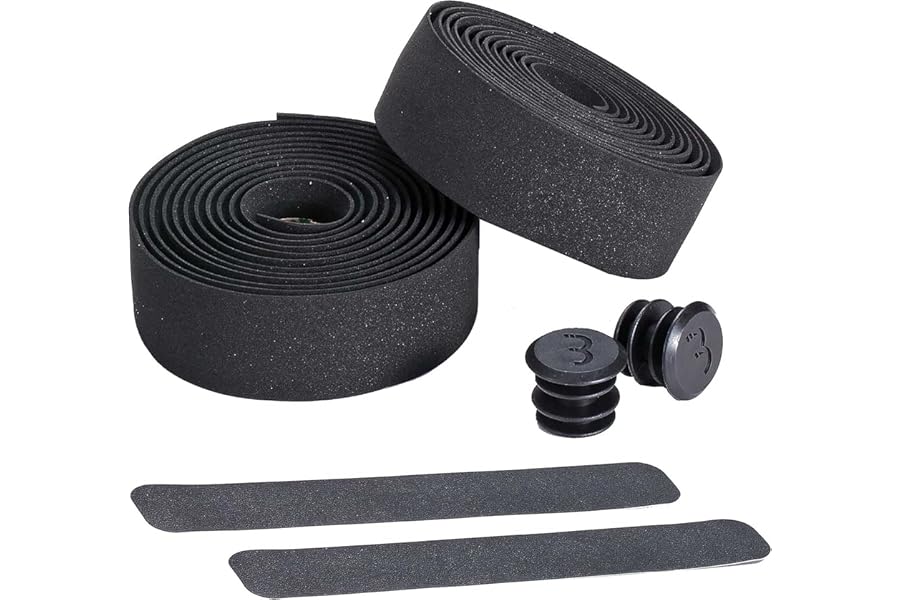 BBB Cycling Bike Handlebar Tape Road Bike Foam Grip Bike Tape Includes Handlebar Plugs RaceRibbon BHT-01