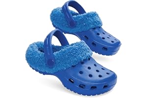 CityComfort Zuecos Invierno con Forro Sherpa, Pantuflas Niña y Adolescentes, Zapatillas Casa Niños Charms Extraíbles, Regalos Niños