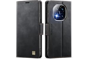 XYGLOW Handyhülle für Xiaomi Redmi Note 14 Pro 5G / Note 14 Pro Plus 5G Hülle Klapphülle Premium PU Lederhülle Klappbar Kartenfach RFID Schutz Standfunktion Schutzhülle Flip Case Tasche, Schwarz