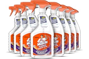 Mr Muscle Platinum Shower Shine Spray, Pack of 6 (6 x 750ml)