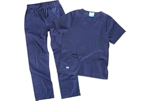 WORKTEAM CREATING STYLE AT WORK WORKTEAM B9150 Uniforme Sanitario de Algodón, Tejido Elástico. Conjunto Sanitario, Médico, Enfermera, Dentista, Estética, Veterinaria. Unisex