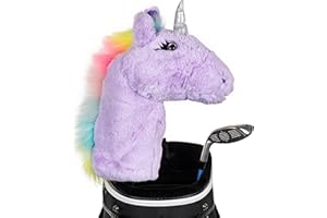 DAPHNE'S HEADCOVERS Daphne's Novelty Animal Golf Headcovers - Unicorn Golf Driver Headcover, Pink