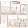 OHBIMBA Poster Set – 6-teilige Wandbilder, 4 X DIN A3 + 2 X DIN A4, Abstraktes Design, 350g Papier, Made In Spain