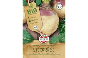 Sperli BIO Steckrüben Samen 82410 – Gelbe aus Friesland, steckrübe, steckrüben-samen, samen steckrübe, gemüsesamen, lagerfähig, robustes steckrüben-saatgut für Garten & Gemüsebeet