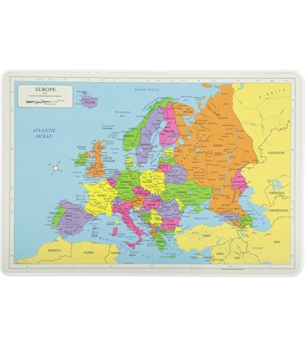 Teacher Created Resources Europe Map Chart Online World Map Chart ...