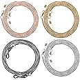 FANTESI 4 pcs Eyeglasses Chain, Glasses Chain Non-Slip Metal Glasses Strap Spectacle Chain Glasses Cord Sunglasses Strap Lanyard Eyewear Strap for Women Sports