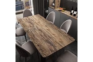 JSEVEM 80CM×4M Extra Wide Thick Brown Grey Wood Wallpaper Peel and Stick Self Adhesive Vinyl Wrap Waterproof Brown Gray Wood Contact Paper Matte Textured Wall Paper Tile Stickers for Bedroom Bathroom