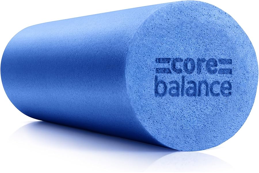 Core Balance Foam Roller Massager 45cm Long Medium Density EPE Muscle Massage (45cm - Blue)