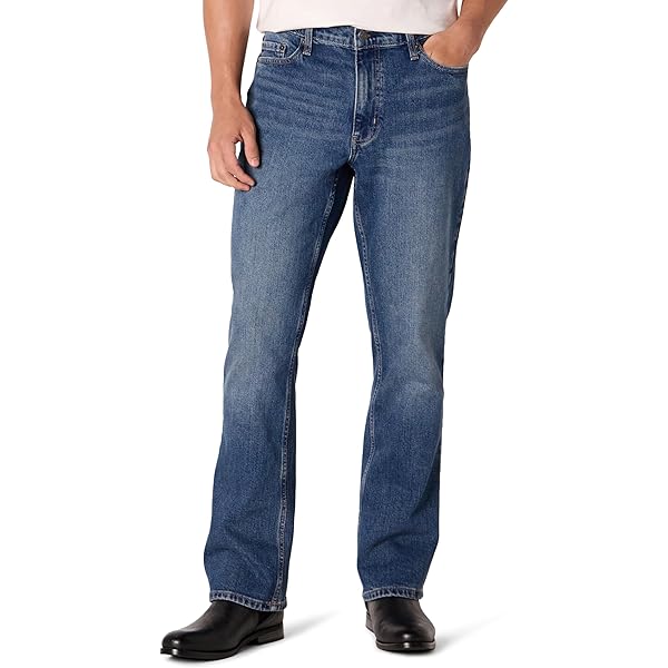 TINMAN MID RISE - Bootcut jeans - blue denim