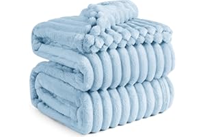 BEDSURE manta mullida de lana y forro polar, suave y cálida, colcha grande para acurrucarse y decoración de habitaciones y salón