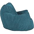 Lounge Pug - CORD - Childrens Armchair - Kids Bean Bags UK - Toddler Chair Beanbag - Aegean Blue