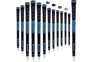 SAPLIZE CC01 Rubber Golf Grips, 13 Grips, 4 Colors Available, Standard/Midsize/Oversize Anti-Slip Rubber Golf Club Grips
