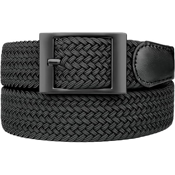 Giantsize Extra Long Leather Belts For Men - Big & Tall Sizes 48 To 50 Inch, Black, 1.5" Wide