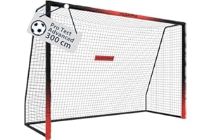 HUDORA Portería de Fútbol Pro Tect Advanced - para Exteriores, con Red, Resistente a la Intemperie, para niños y Adultos