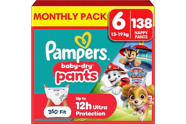 Pampers Baby-Dry Nappy Pants Size 6