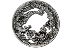 Hion Scented Candle Topper Illuma Lid Jars Cover Shade Sleeves, Help Burn More Evenly, Candle Accessories Decorations Increases Atmosphere Party Gifts for Women(Phoenix Silver)