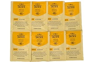 8 x Honey Wine Yeast Set, 10 g/17 L, Mangrove Jack's Dry Mead Yeast, Metwein, Wine Yeast, White Wine and Red Wine