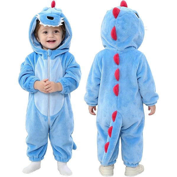Combinaison Bébé Pyjama Flanelle Chaud à Capuche – Motif Animal Hiver, Barboteuse Jumpsuit