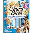 Churu Bites by INABA Dog Treat - Chicken & Cheese Flavour (8 x 12g) / Crispy Pouches with Creamy Filling Dog Treat, Delicious & Healthy Snack for Dogs, Training Treat, Natural, Grain Free