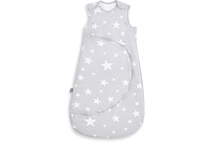 SNÜZ Snuz Pouch - Saco de dormir (0-6 m, 1,0 tog, 350 g), color blanco y gris