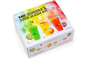 BOBALIFE BUBBLE TEA IN THE MAKING Bobalife Boba Slush Kit - Make Bubble Tea Slushies at Home with Popping Boba & Fruit Syrup - Easy DIY Drink Mix Set