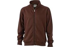 James & Nicholson Herren Workwear Sweat Jacket Sweatshirt