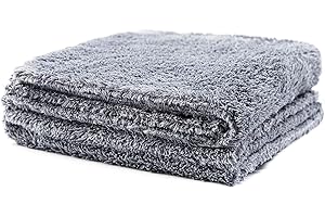 LICARGO® 2X Panni Senza Bordi per Lucidatura da 400GSM - Estremamente Assorbenti, Morbidi e Delicati - Panni in Microfibra per la Lucidatura dell'Auto Delicati sulla Vernice - 40x40cm