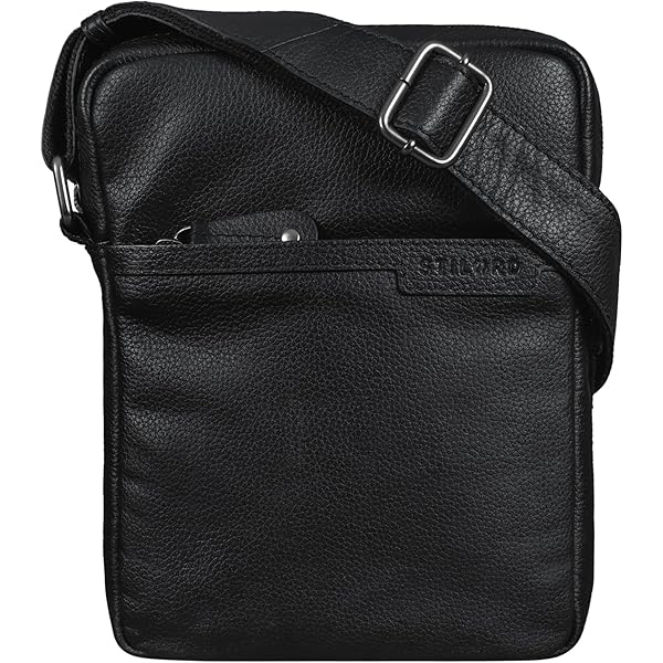 STILORD 'Mattia' kleine schoudertas mannen leder vintage iPad hoes 10.1 inch lade tas boodschappentas runderhuid leer antiek, Kleur:soria - bruin