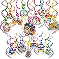 HOWAF 30 Pcs 60s Hippie Party Decorations Hanging Swirls Peace Sign Hanging Swirls Ceiling Decorations Groovy Party Retro Flower Peace Love Tie Dye Streamers for 60s 70s Hippie Theme Party Accessories