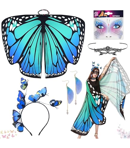 Disfraz De Polilla Para Halloween – Set De 3 Piezas Con Alas, Capa Y Gafas, Ideal Para Carnaval Y Fiestas De Disfraces