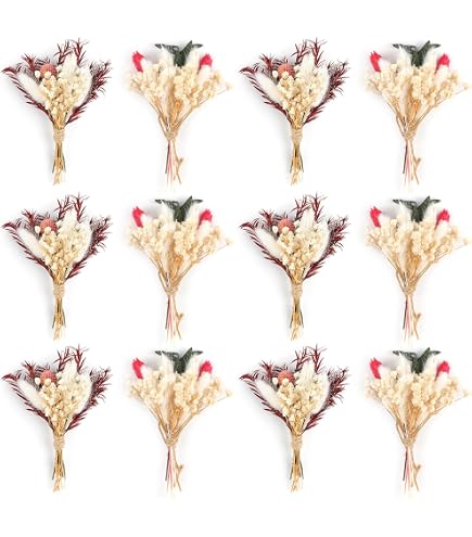 Fleurs Séchées Naturelles 50 Pièces - Mini Bouquets Secs Pour DIY Résine, Bougies, Déco Bohème - 9