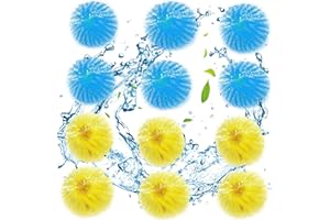 BAHAN ALAMY Pralka do usuwania sierści zwierząt, 12 sztuk nylonowych kulek do prania wielokrotnego użytku, do pralki, do usuwania sierści zwierząt, kłaczków, sierści psów