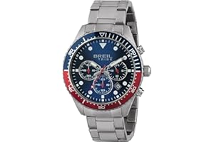 Breil, Collezione Sail, Orologio Uomo, Cronografo in Acciaio Lucido, Movimento PE902 SUNON, Chiusura con Pulsanti e Fermaglio di Sicurezza, Cassa 42 mm