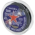 Stretch Magic Bead & Jewelry Cord - Strong & Stretchy, Easy to Knot - Black Color - 1mm Diameter - 5-Meter (16 ft) Spool - Elastic String for Making Beaded Jewelry