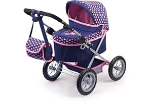 Bayer Design 13052AA Poussette Landau pour Poupée Trendy, réglable, Pliable, Sac à bandoulière