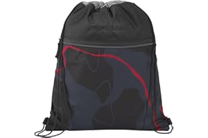 ‎COOCAZOO coocazoo Turnbeutel „Lava Lines”, schwarz, mit Reißverschlussfach und Kordelzug, reflektierende Elemente, Schlaufen zur Befestigung am Schulrucksack, 10 Liter, ab der 3. Klasse