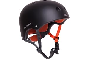 HUDORA 84104 – skateboardhjälm, skoterhjälm antracit, storlek 56–60, skate hjälm, cykelhjälm