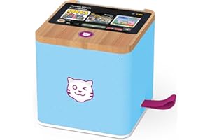 tigermedia tigerbox Touch Plus Miami Sky Azzurro | Audio Stereo per Bambini | Display Touch a Colori | con Luce Notturna | Connettore Cuffie Bluetooth | Batteria Extra Potente