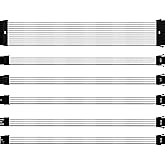 Cooler Master Kit de Cables de Extensión PSU, 16AWG Funda PVC 3 Capas, ATX Compatible Conectores Universales, Largo 30cm, Adm