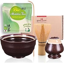 Set Matcha Giapponese BIO | Con Frusta Bambù, Tazza E Portafrusta | 30g Tè Uji - Ideale Regalo - Foto 2