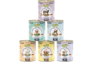 GranataPet Liebling's Mahlzeit Multipack 1, Scatolette Assortite per Cani, Cibo Umido Senza Cereali, Elevato Contenuto di Carne e Oli di Alta Qualità, 6 x 800 g